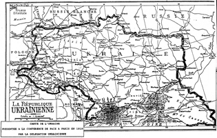 мапа України 1919р.